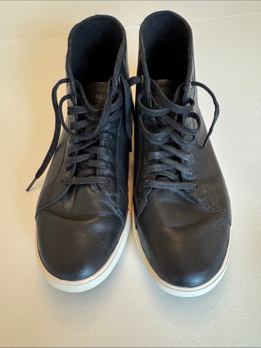 Cole Haan Grand.OS CrossCourt Mens Size 8M Black Leather Sneakers Boots C26962 - Picture 2 of 8